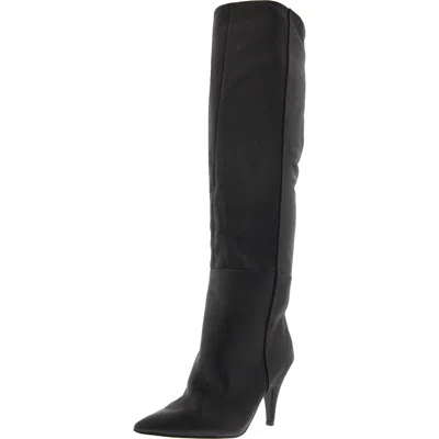 Steve Madden Bellamie Womens Leather Pull On Over-the-knee Boots In Black