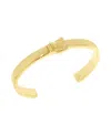 Steve Madden Belt Buckle Cuff Bracelet In Gold
