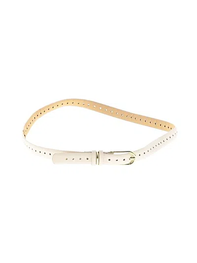 Pre-owned Steve Madden Belt In White