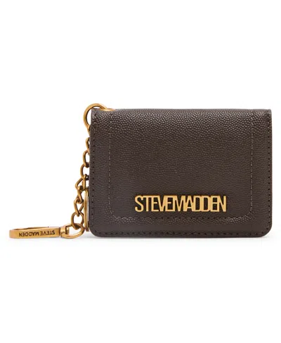 Steve Madden Benvy Zipper Wallet In Brown