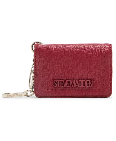 Steve Madden Benvy Zipper Wallet In Red