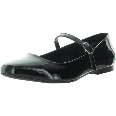 Steve Madden Berdine Womens Faux Leather Square Toe Mary Janes In Black