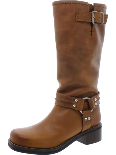 Steve Madden Berrit Womens Harness Buckle Mid-calf Boots In Multi