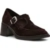 Steve Madden Beverlee Mary Jane Pump In Brown Suede