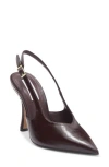 Steve Madden Beverlie Pointed Toe Slingback Pump In Animal Print