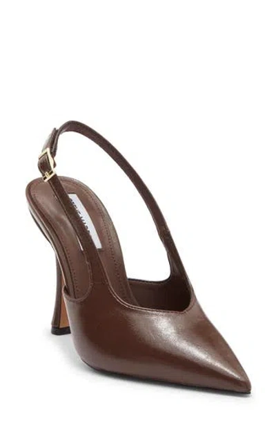 Steve Madden Beverlie Pointed Toe Slingback Pump In Brown