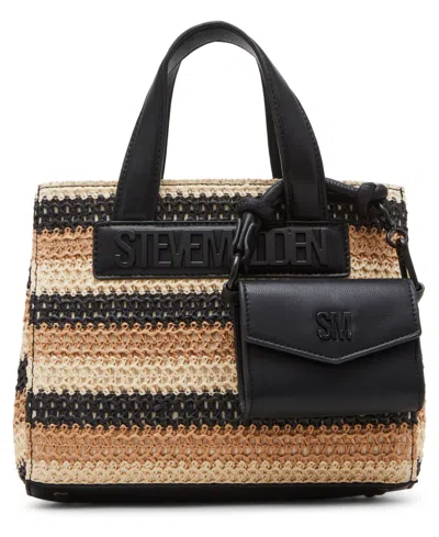 Steve Madden Bflores Raffia Mini Tote In Multi