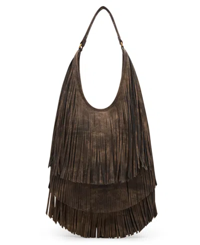Steve Madden Bfringe Medium Shoulder Bag In Brown