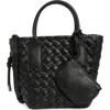Steve Madden Bgene Woven Satchel Bag In Black