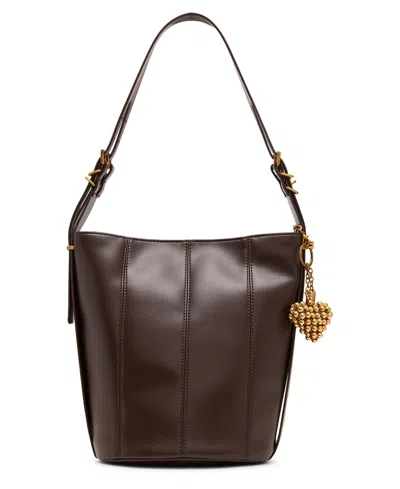 Steve Madden Bharloe Mini Bucket Bag In Brown