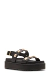 Steve Madden Bia Slingback Platform Sandal In Black