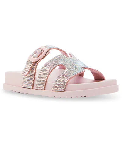 Steve Madden Kids' Big Girls J-spirit Sandals In Pink
