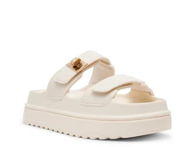 Steve Madden Big Schmona Platform Sandal In White