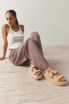 Steve Madden Bigmona Raffia Slingback Platform Sandal In Natural Raffia