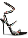 Steve Madden Bijour Womens Embellished Satin Heels In Multi