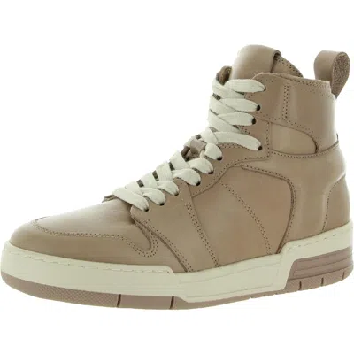 Steve Madden Bizzy Womens Leather High Top Athletic And Training Shoes In Gold
