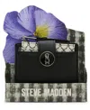 Steve Madden Bjadyn-f Zipper Flower Box Wallet In Black