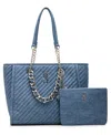 Steve Madden Bkattt-h Large Tote Bag With Pouch