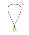 Steve Madden Black Mariner Heart Pendant Necklace