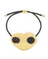 Steve Madden Black Statement Mariner Heart Friendship Bracelet