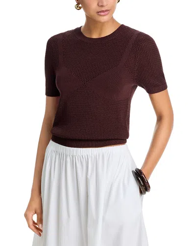 Steve Madden Blakelee Sweater Top In Burgundy