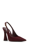 Steve Madden Blare Slingback Pointed Toe Pump In Burgundy