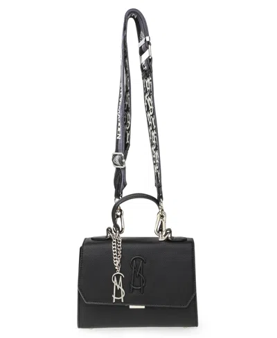 Steve Madden Blattuca Logo Plaque Crossbody Bag In Black