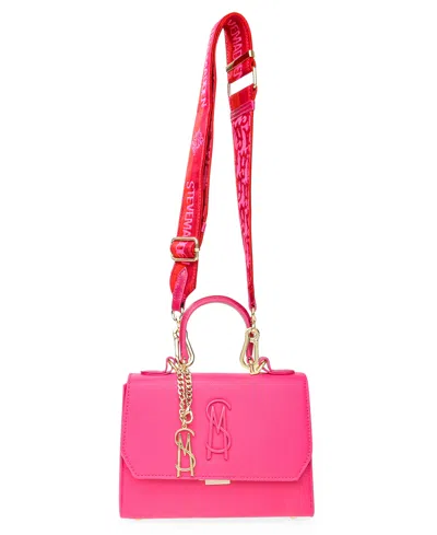 Steve Madden Blattuca Logo Plaque Crossbody Bag In Pink