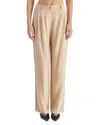 Steve Madden Blaze Pleated Pants In Khaki