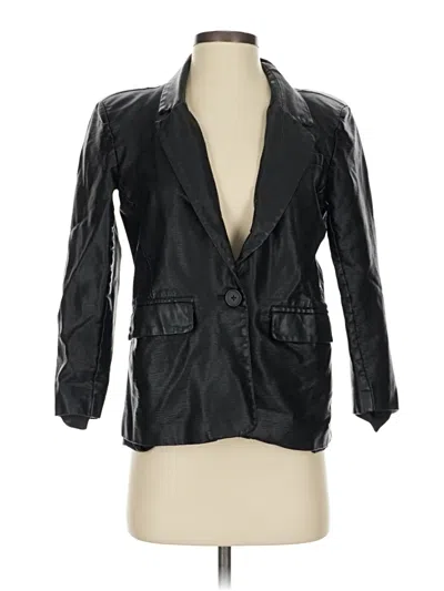 Pre-owned Steve Madden Blazer Jacket In Black