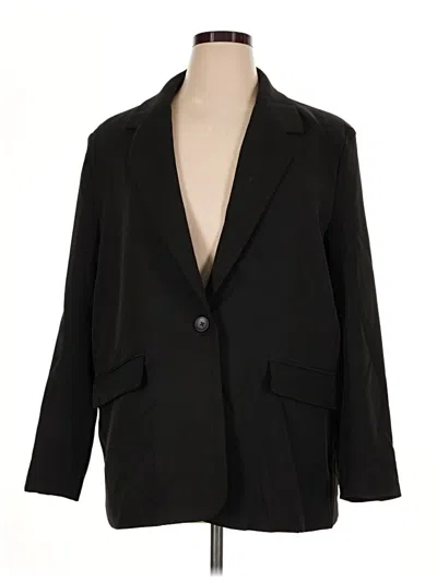 Pre-owned Steve Madden Blazer Jacket In Black