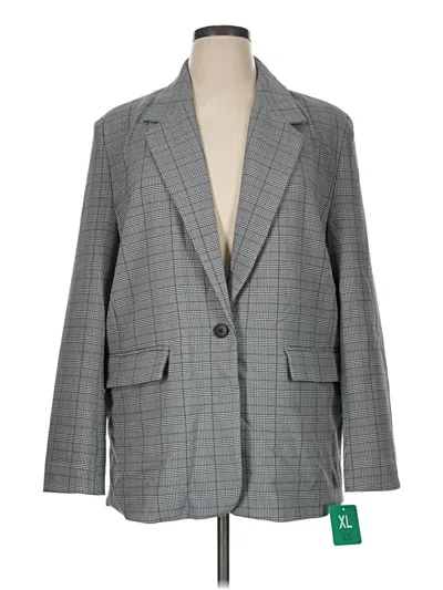 Pre-owned Steve Madden Blazer Jacket In Gray