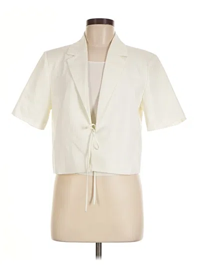 Pre-owned Steve Madden Blazer Jacket In Ivory