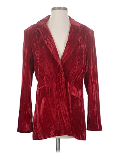 Pre-owned Steve Madden Blazer Jacket In Red