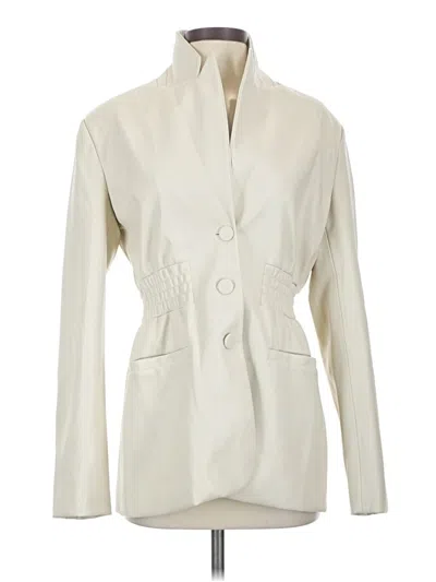 Pre-owned Steve Madden Blazer Jacket In White