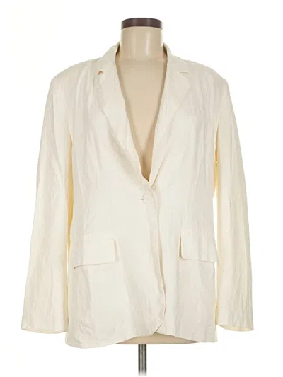 Pre-owned Steve Madden Blazer Jacket In White