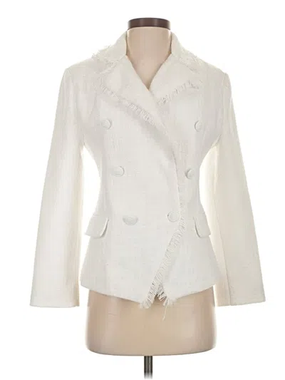 Pre-owned Steve Madden Blazer Jacket In White