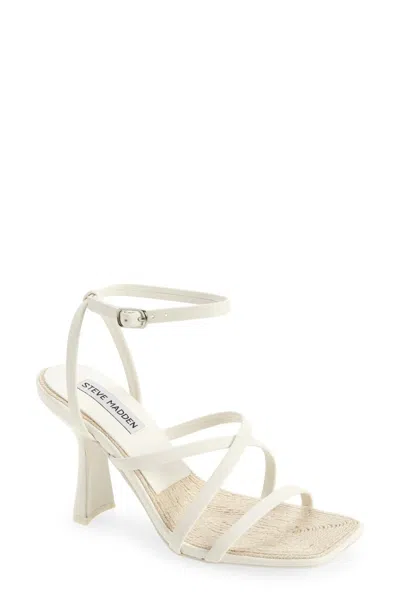 Steve Madden Blessing Sandals White Leather Slingback Zap738
