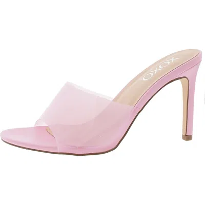 Steve Madden Blessing Womens Leather Slingback Heels In Pink