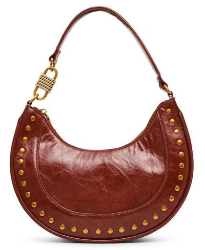 Steve Madden Bliamm Studded Mini Shoulder Bag In Brown