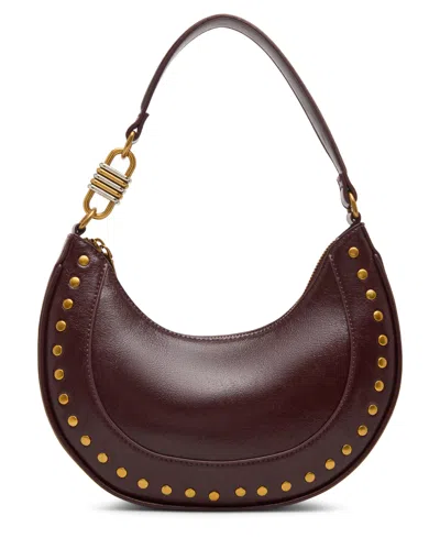 Steve Madden Bliamm Studded Mini Shoulder Bag In Burgundy