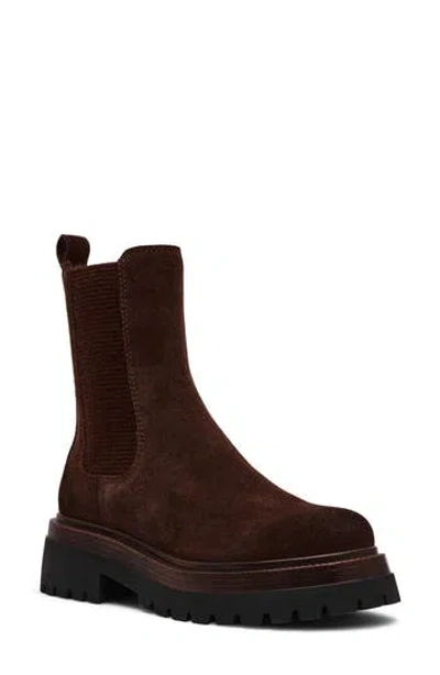 Steve Madden Blitzen Platform Chelsea Boot In Brown