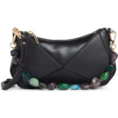 Steve Madden Blythe Beaded Crossbody Bag In Black