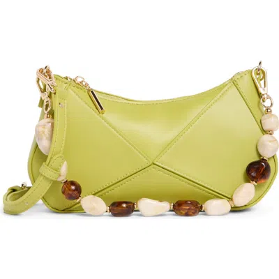 Steve Madden Blythe Beaded Crossbody Bag In Yellow
