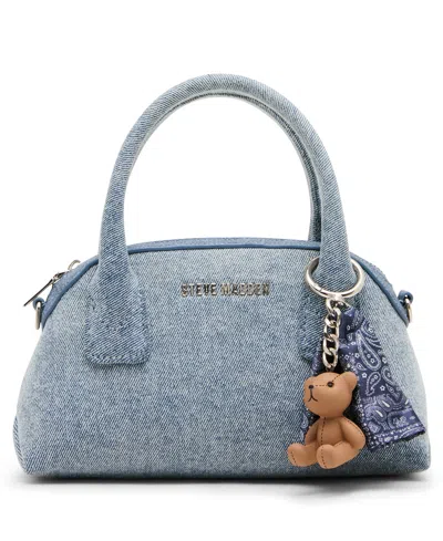 Steve Madden Bmelodie Small East/ West Bag With Scarf In Blue