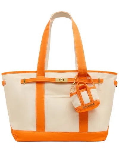 Steve Madden Boat Tote In Orange
