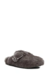 Steve Madden Bohan Faux Fur Mule In Grey