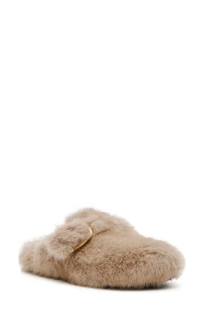 Steve Madden Bohan Faux Fur Mule In White