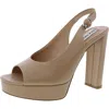 Steve Madden Booker Womens Buckle Leather Block Heel In Multi