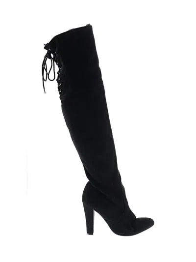 Pre-owned Steve Madden Boots In Black